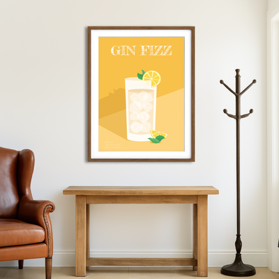 AUTO-MOCKUP ROOM | Gin Fizz Wall Art