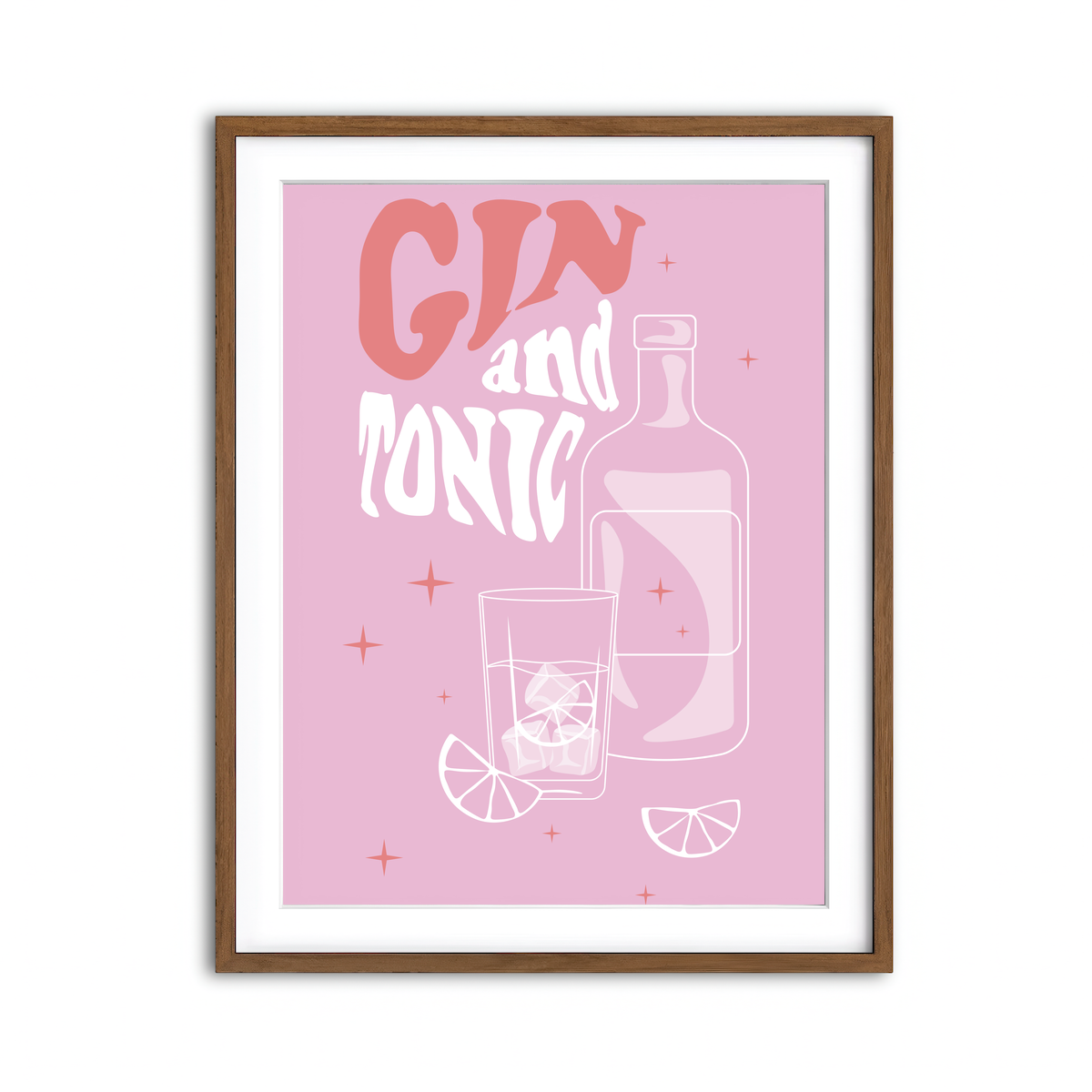 Framed Print 3x4 Walnut