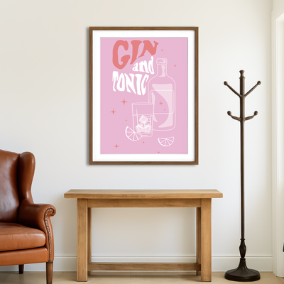 AUTO-MOCKUP ROOM | Gin And Tonic Wall Art