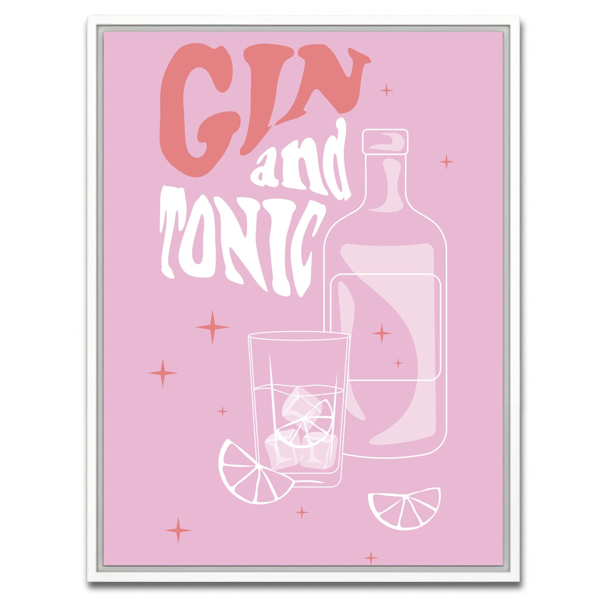 AUTO-MOCKUP WHITE | Gin and Tonic | 1 Piece | White Framed Canvas | group=3x4