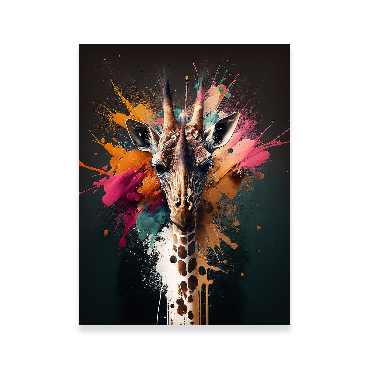 Giraffe Portrait Wall Art