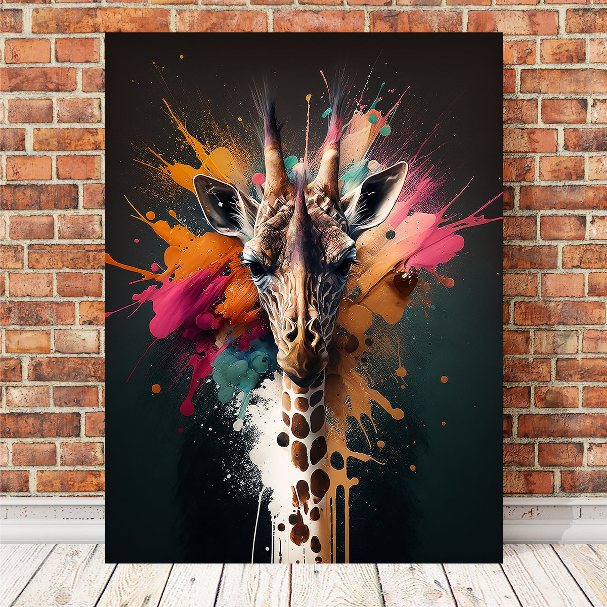 Giraffe Portrait Wall Art