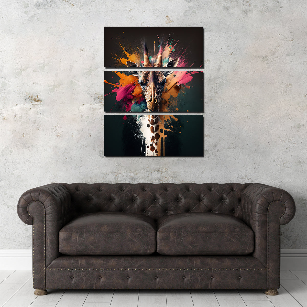 Giraffe Portrait Wall Art