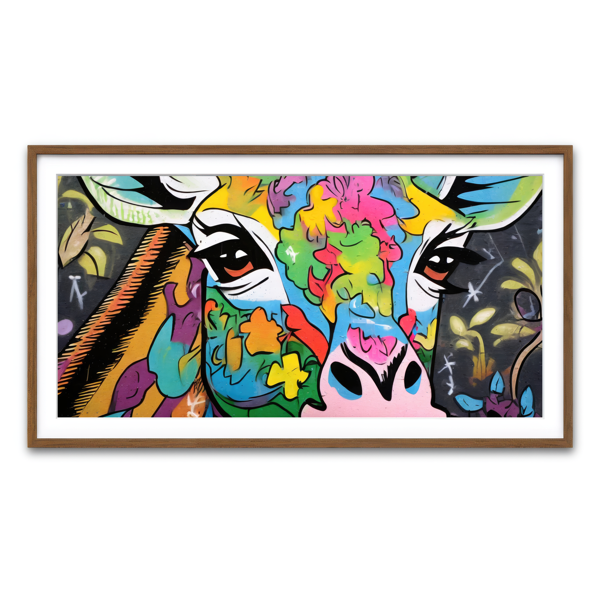 Framed Print 2x1 Walnut