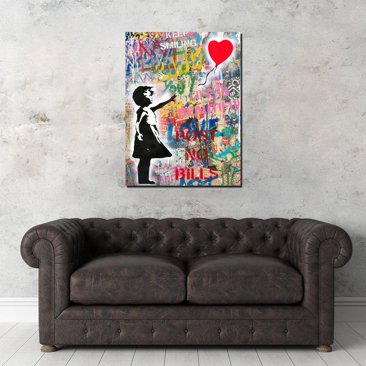 Girl With A Balloon Wall Art