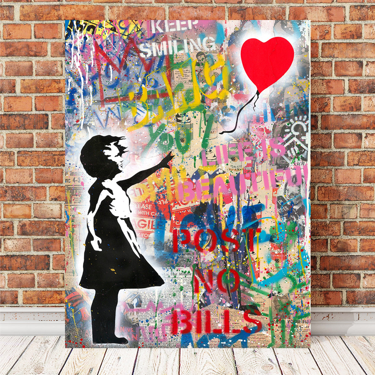 Girl With A Balloon Wall Art