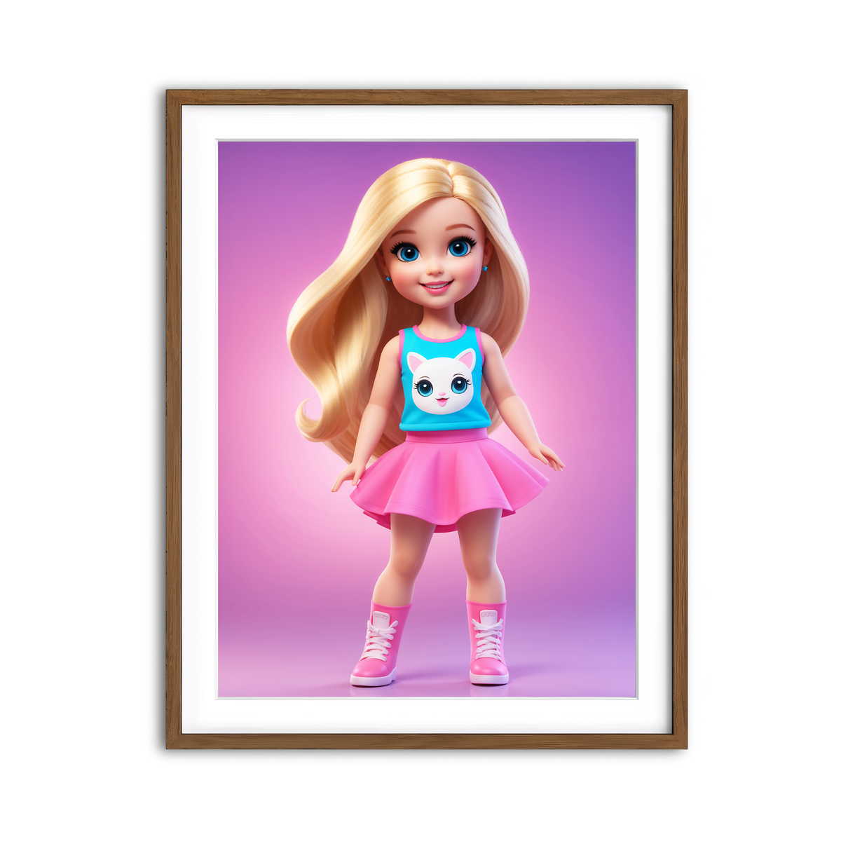 Framed Print 3x4 Walnut