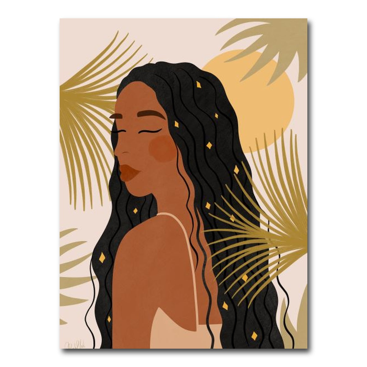 AUTO-MOCKUP WHITE | Girl Glow | 1 Piece | Gallery Wrap Canvas | group=3x4