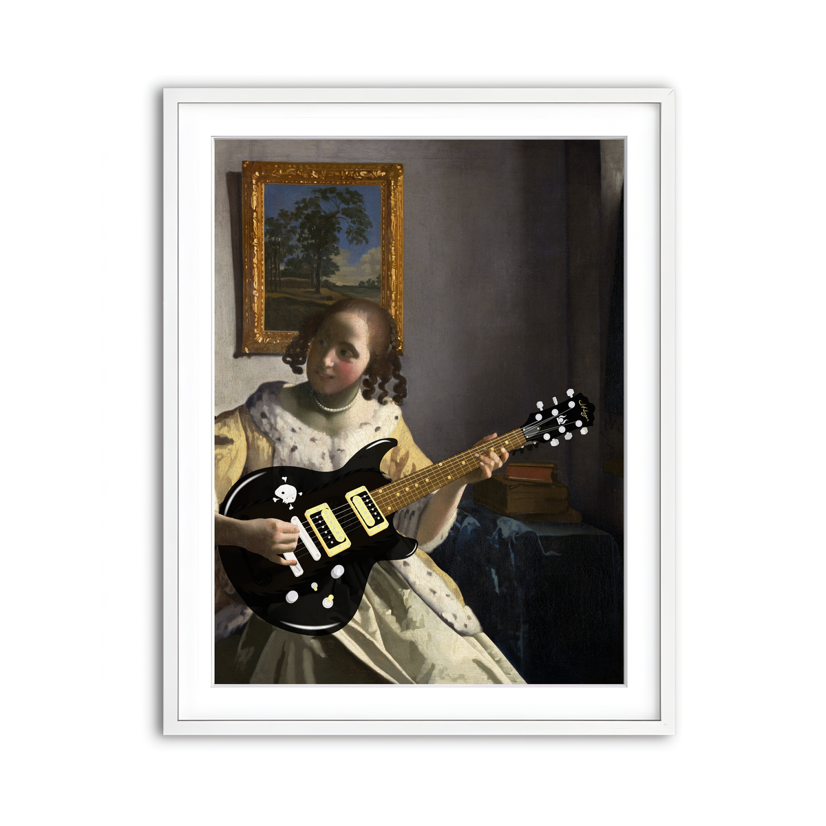 Framed Print 3x4 White