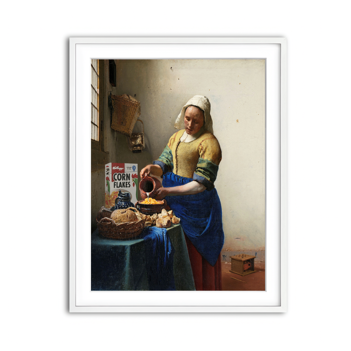 Framed Print 3x4 White