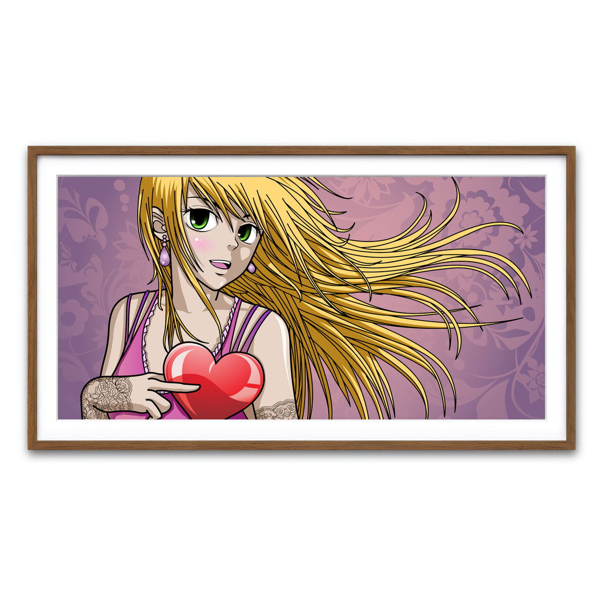 Framed Print 2x1 Walnut