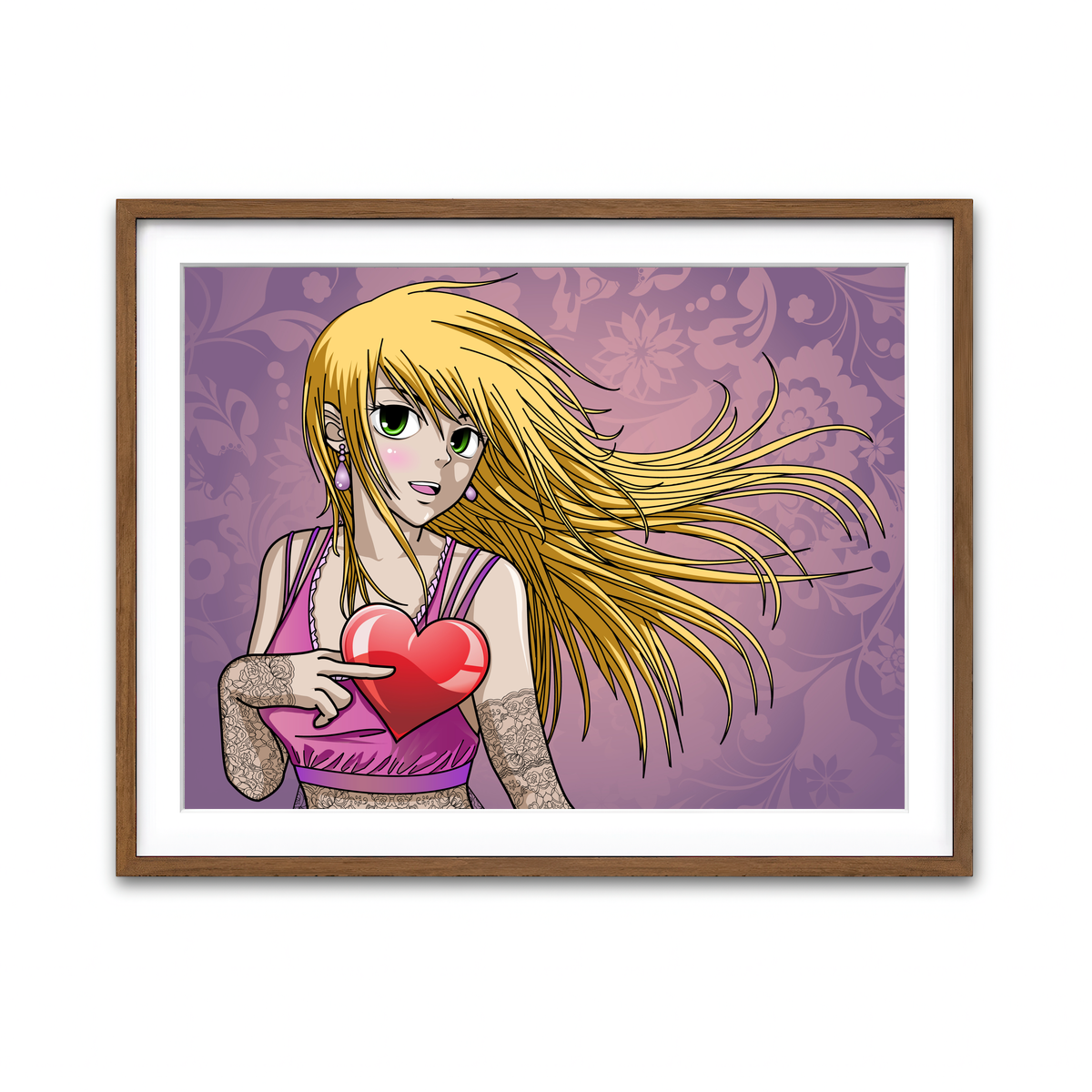 Framed Print 4x3 Walnut