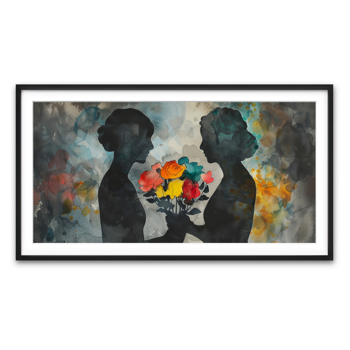 Framed Print 2x1 Black