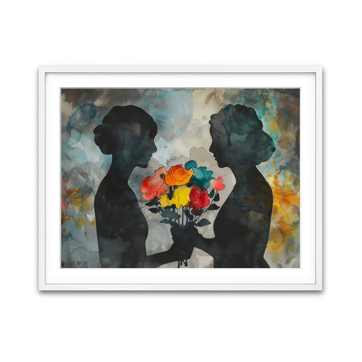 Framed Print 4x3 White