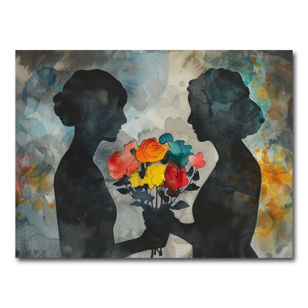 AUTO-MOCKUP WHITE | Give Flowers | 1 Piece | Gallery Wrap Canvas | group=4x3