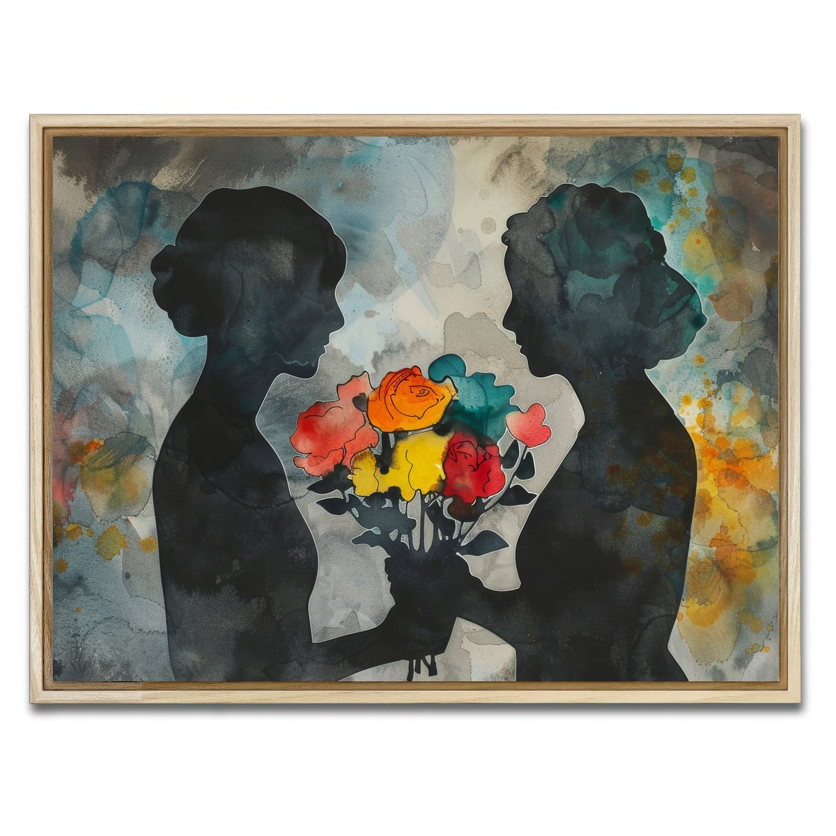 AUTO-MOCKUP WHITE | Give Flowers | 1 Piece | Natural Framed Canvas | group=4x3