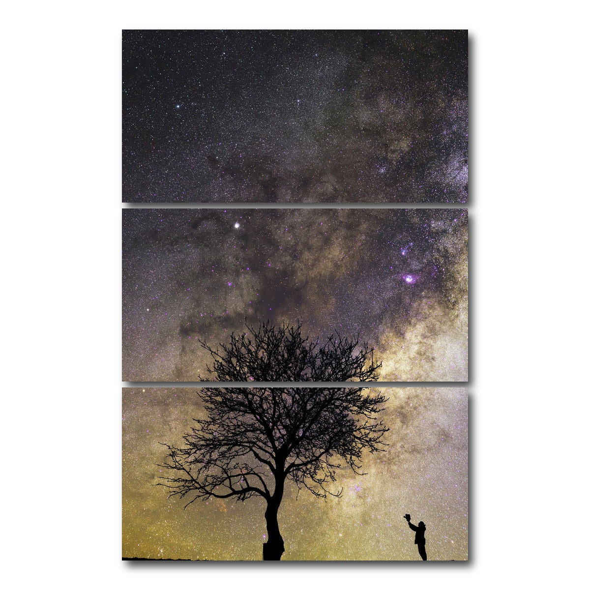 AUTO-MOCKUP WHITE | Give Life | 3 Piece | Gallery Wrap Canvas | group=12x24_stacked