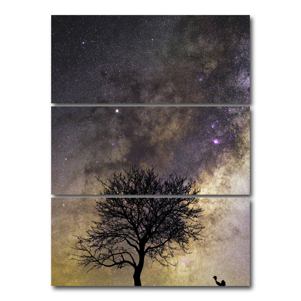 AUTO-MOCKUP WHITE | Give Life | 3 Piece | Gallery Wrap Canvas | group=8x18_stacked