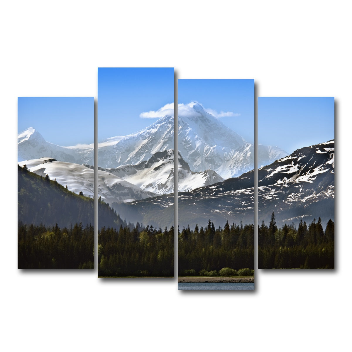 AUTO-MOCKUP WHITE | Glacier Bay National Park Alaska | 4 Piece | Gallery Wrap Canvas | group=4_normal