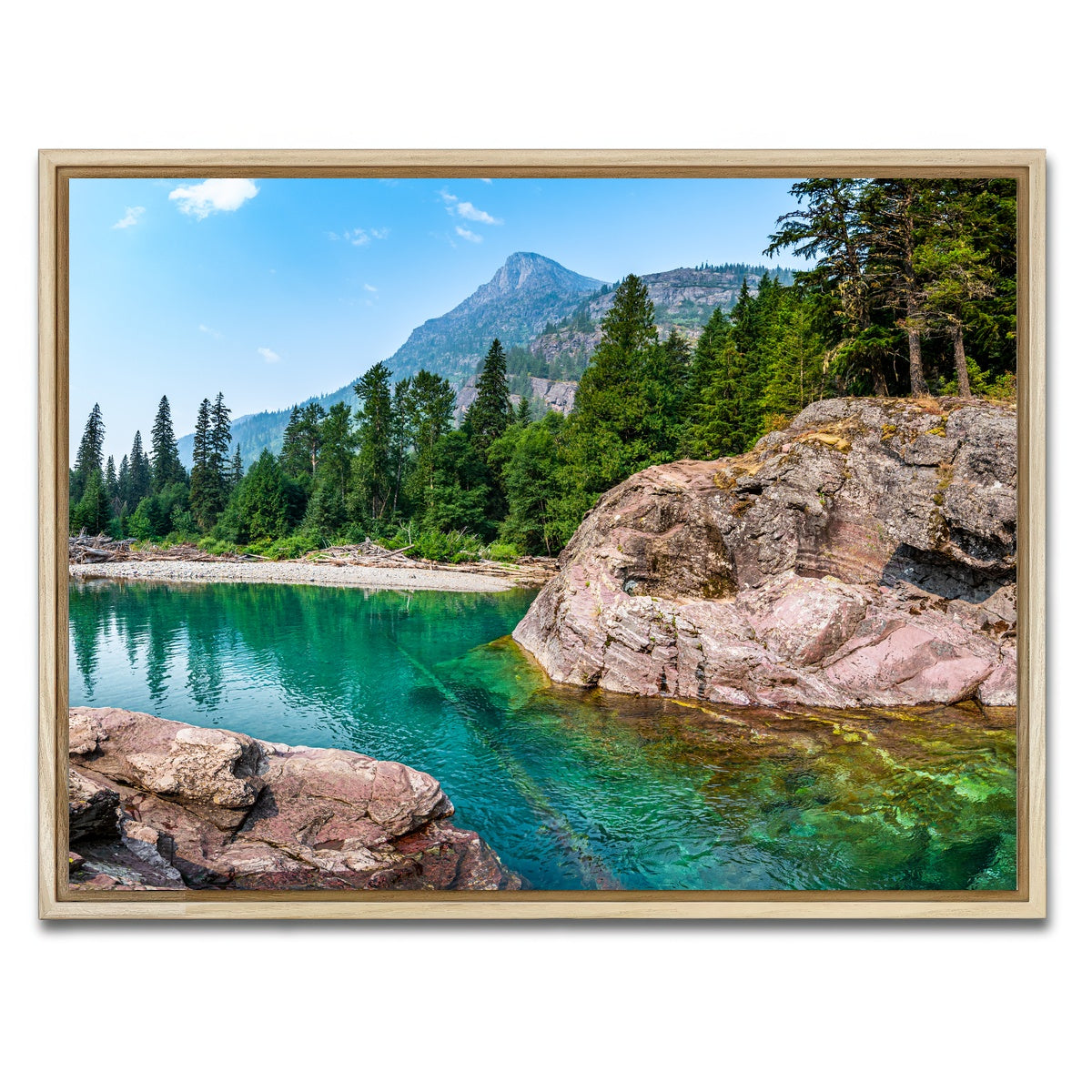 AUTO-MOCKUP WHITE | Glacier River | 1 Piece | Natural Framed Canvas | group=4x3