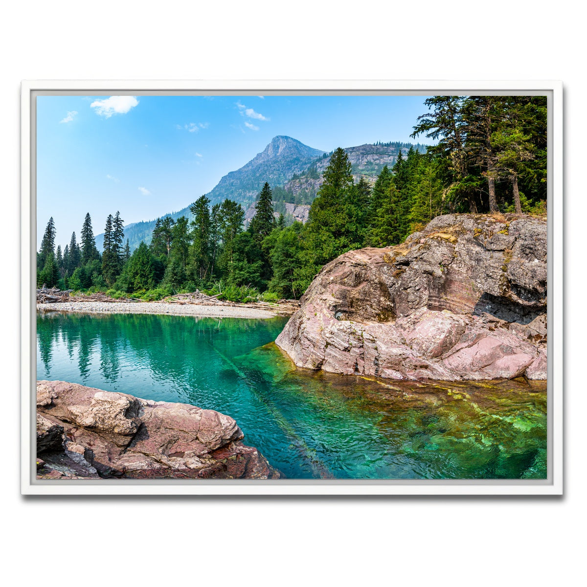AUTO-MOCKUP WHITE | Glacier River | 1 Piece | White Framed Canvas | group=4x3
