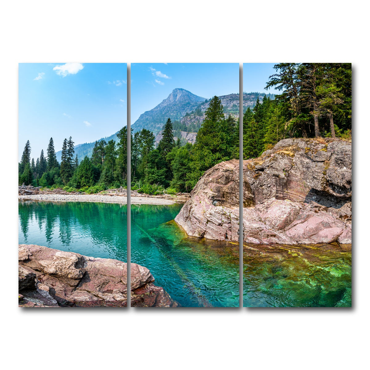 AUTO-MOCKUP WHITE | Glacier River | 3 Piece | Gallery Wrap Canvas | group=8x18