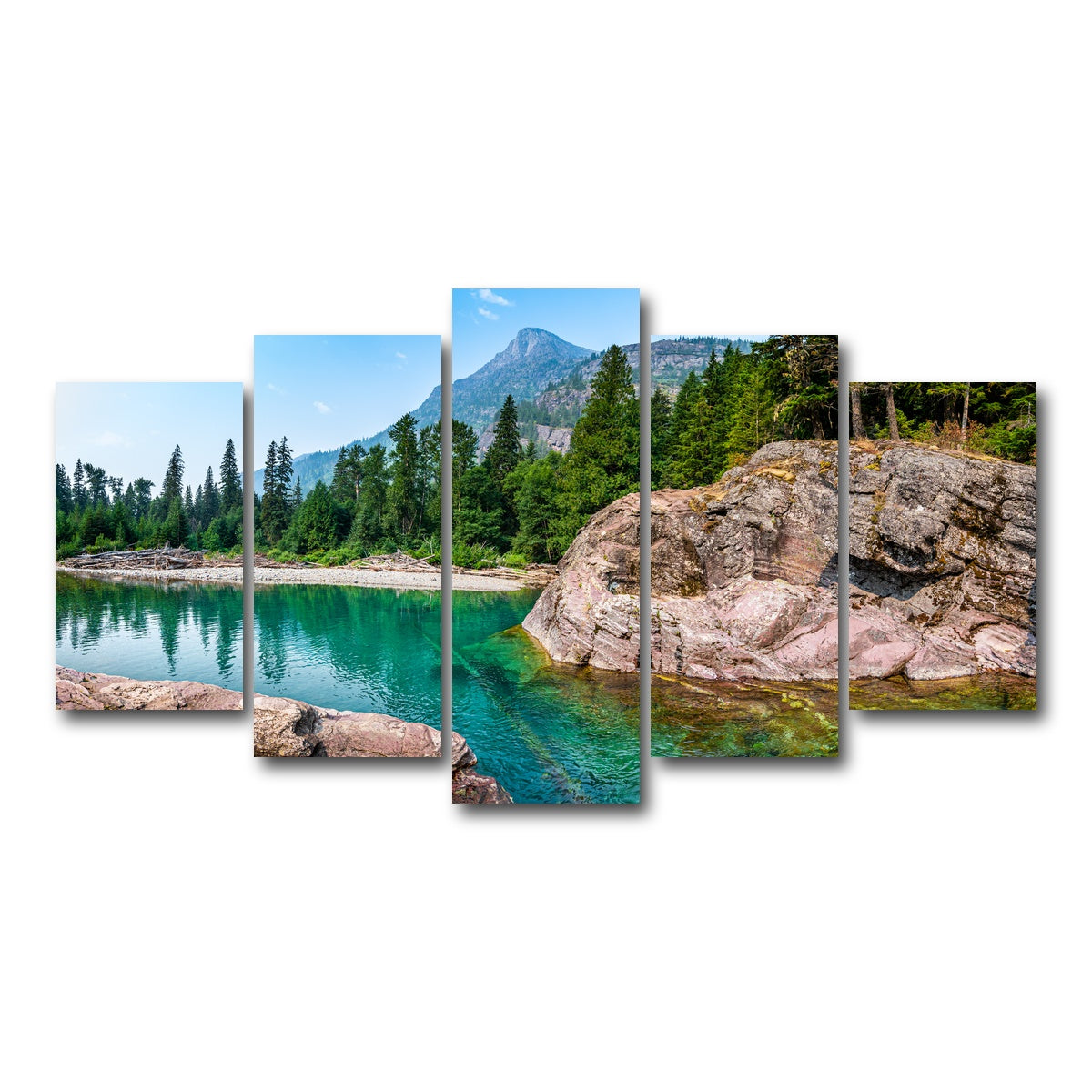 AUTO-MOCKUP WHITE | Glacier River | 5 Piece | Gallery Wrap Canvas | group=5_normal
