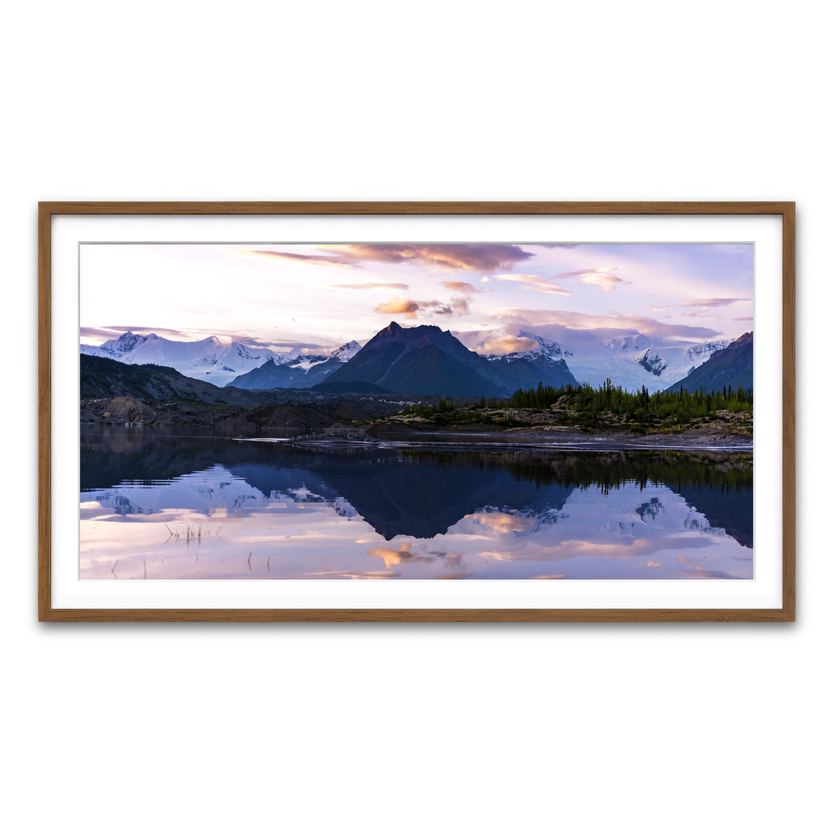 Framed Print 2x1 Walnut