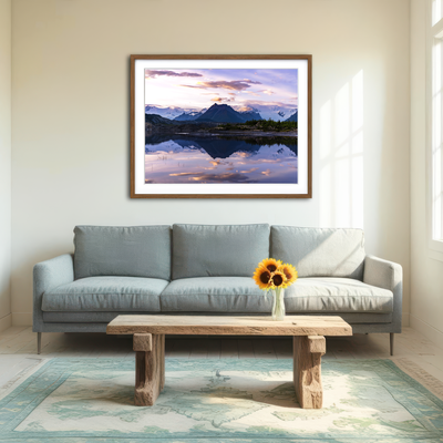AUTO-MOCKUP ROOM | Glacier Sunset Wall Art