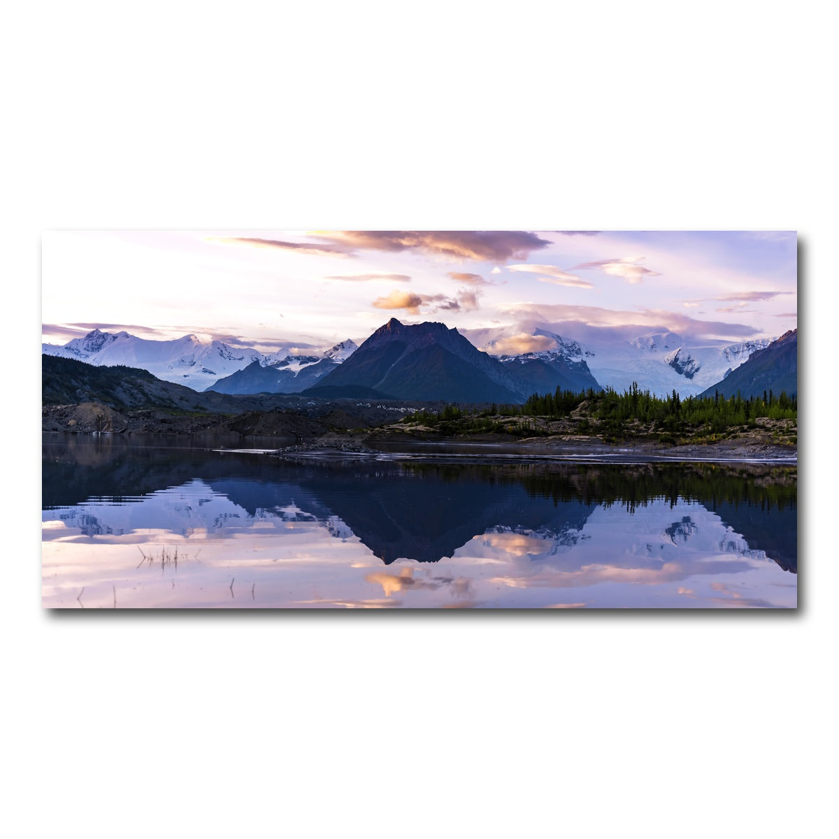 AUTO-MOCKUP WHITE | Glacier Sunset | 1 Piece | Gallery Wrap Canvas | group=2x1