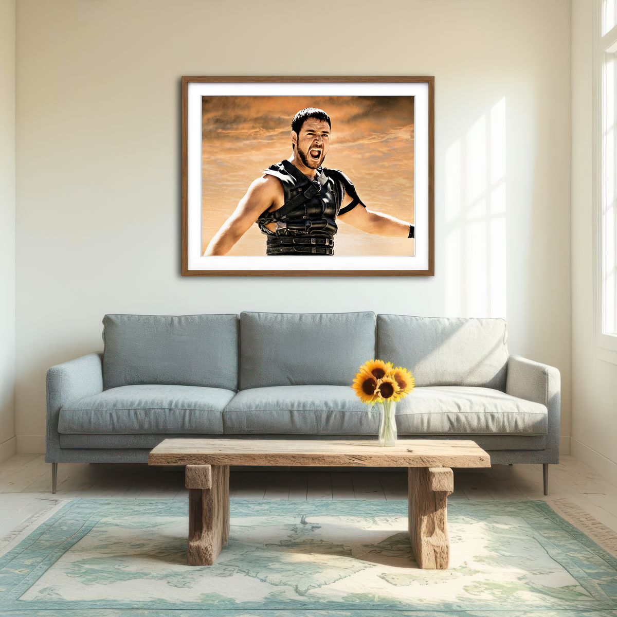 AUTO-MOCKUP ROOM | Gladiator Wall Art