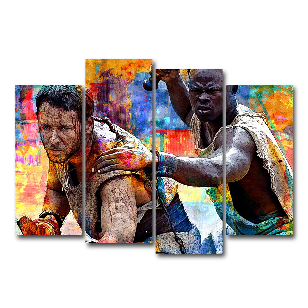 AUTO-MOCKUP WHITE | Gladiators | 4 Piece | Gallery Wrap Canvas | group=4_normal