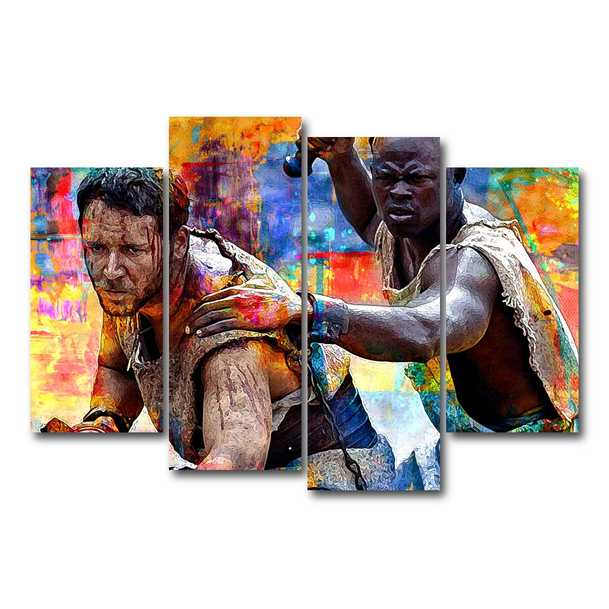 AUTO-MOCKUP WHITE | Gladiators | 4 Piece | Gallery Wrap Canvas | group=4_short