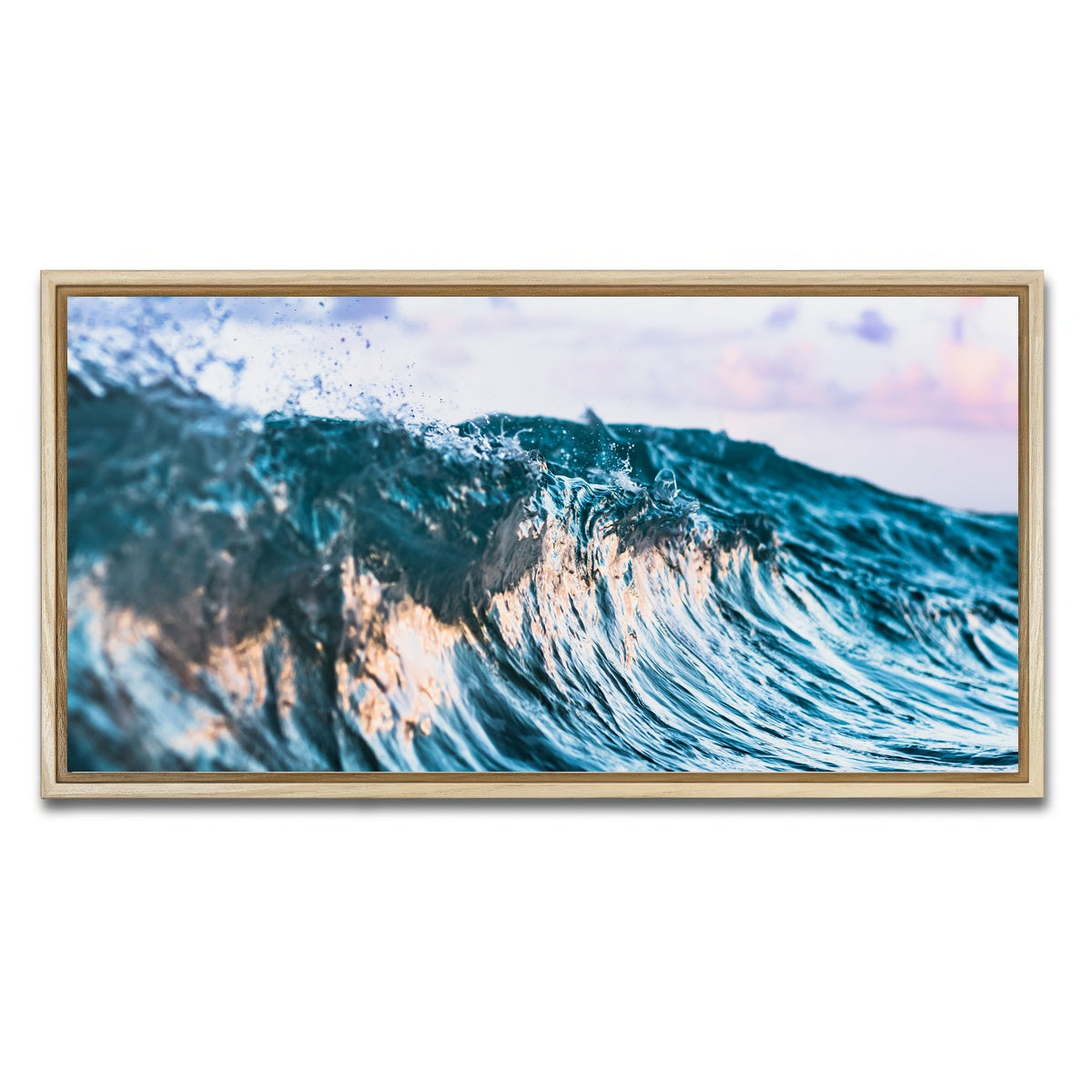 AUTO-MOCKUP WHITE | Glassy Break | 1 Piece | Natural Framed Canvas | group=2x1