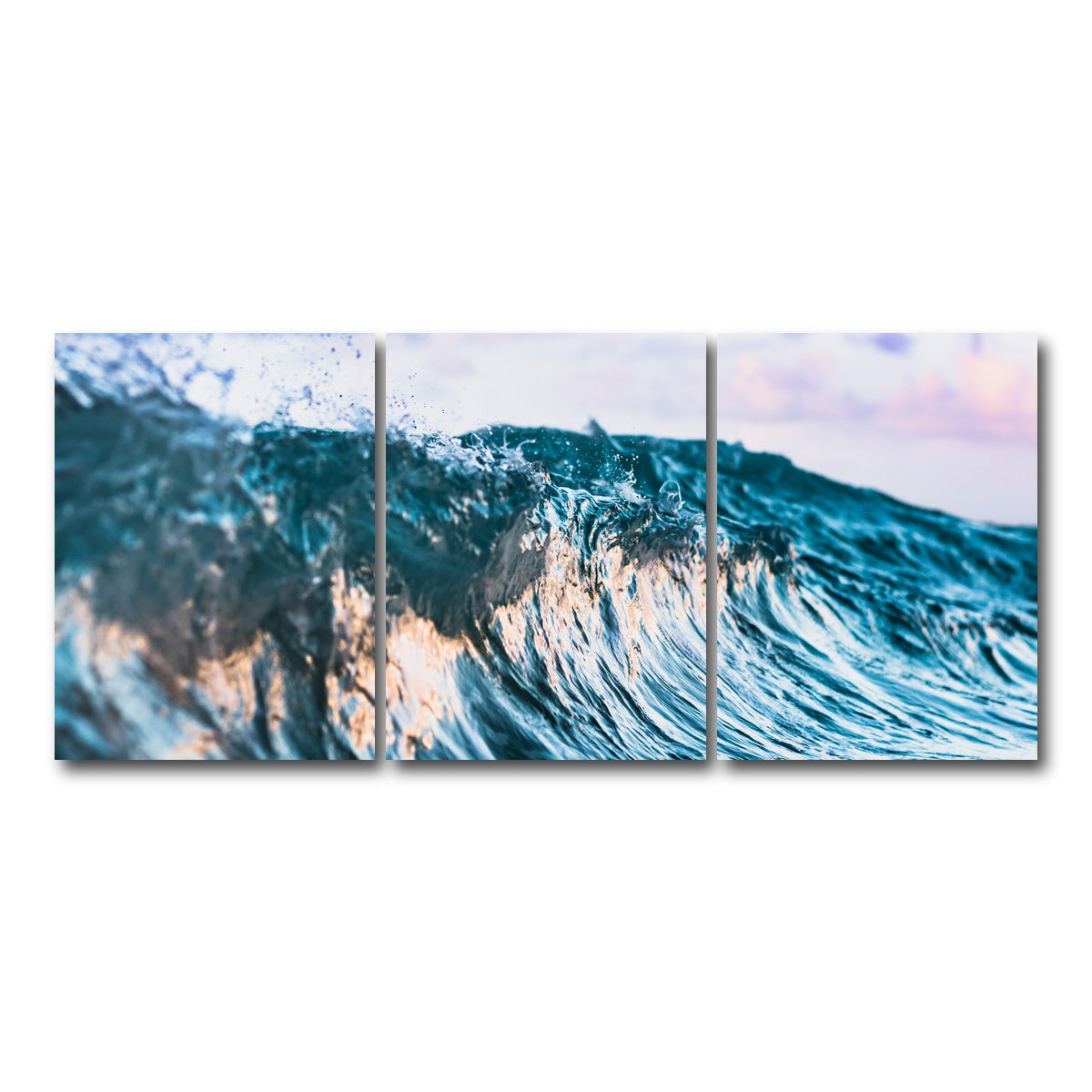 AUTO-MOCKUP WHITE | Glassy Break | 3 Piece | Gallery Wrap Canvas | group=18x24