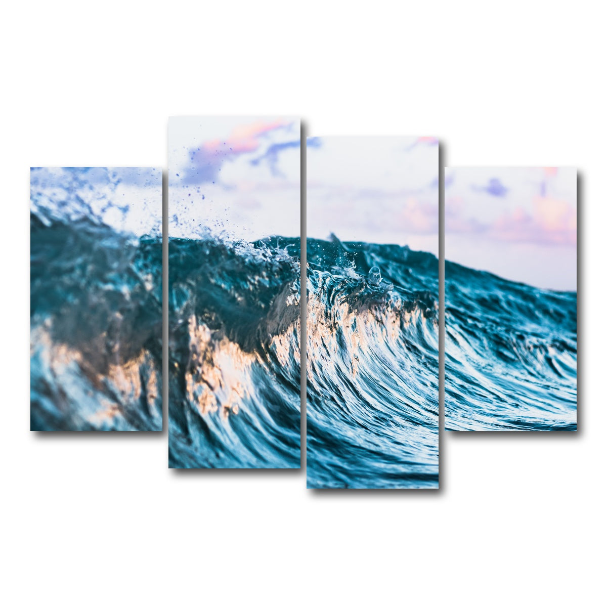 AUTO-MOCKUP WHITE | Glassy Break | 4 Piece | Gallery Wrap Canvas | group=4_short