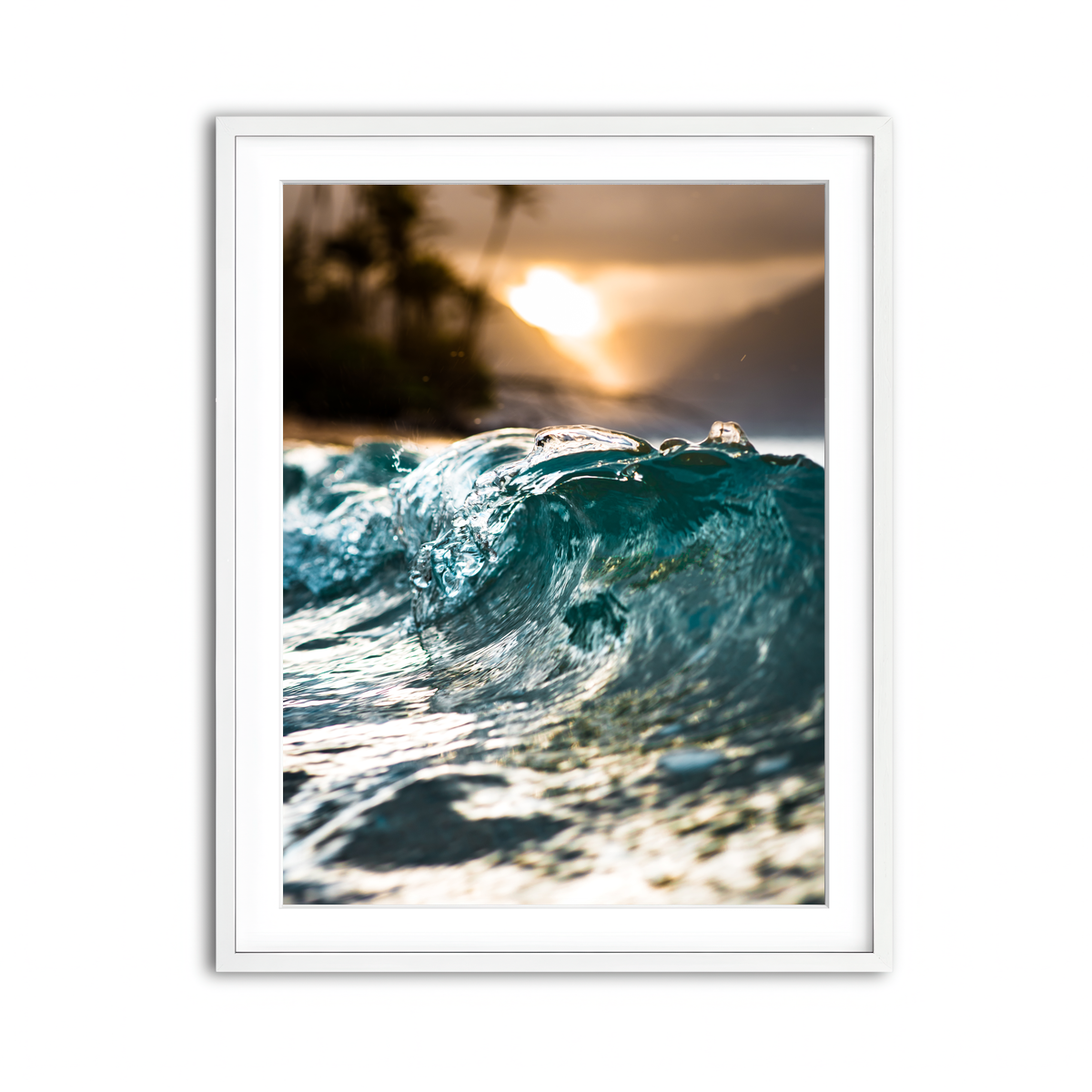 Framed Print 3x4 White