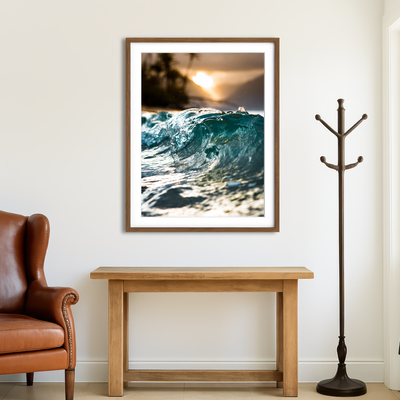 AUTO-MOCKUP ROOM | Glassy Wave Wall Art