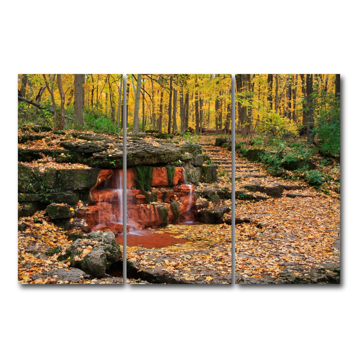 AUTO-MOCKUP WHITE | Glen Helen Nature Preserve | 3 Piece | Gallery Wrap Canvas | group=12x24