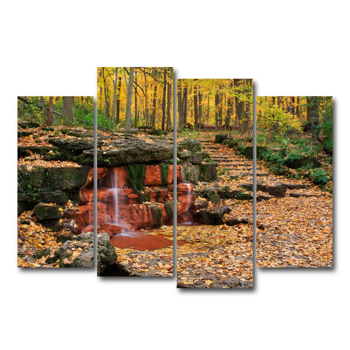AUTO-MOCKUP WHITE | Glen Helen Nature Preserve | 4 Piece | Gallery Wrap Canvas | group=4_normal
