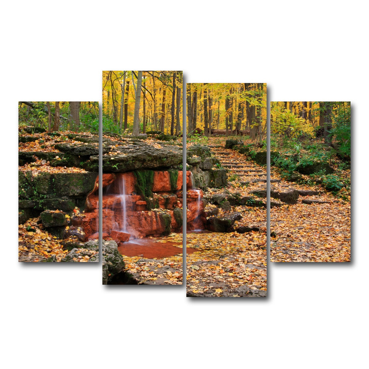 AUTO-MOCKUP WHITE | Glen Helen Nature Preserve | 4 Piece | Gallery Wrap Canvas | group=4_short