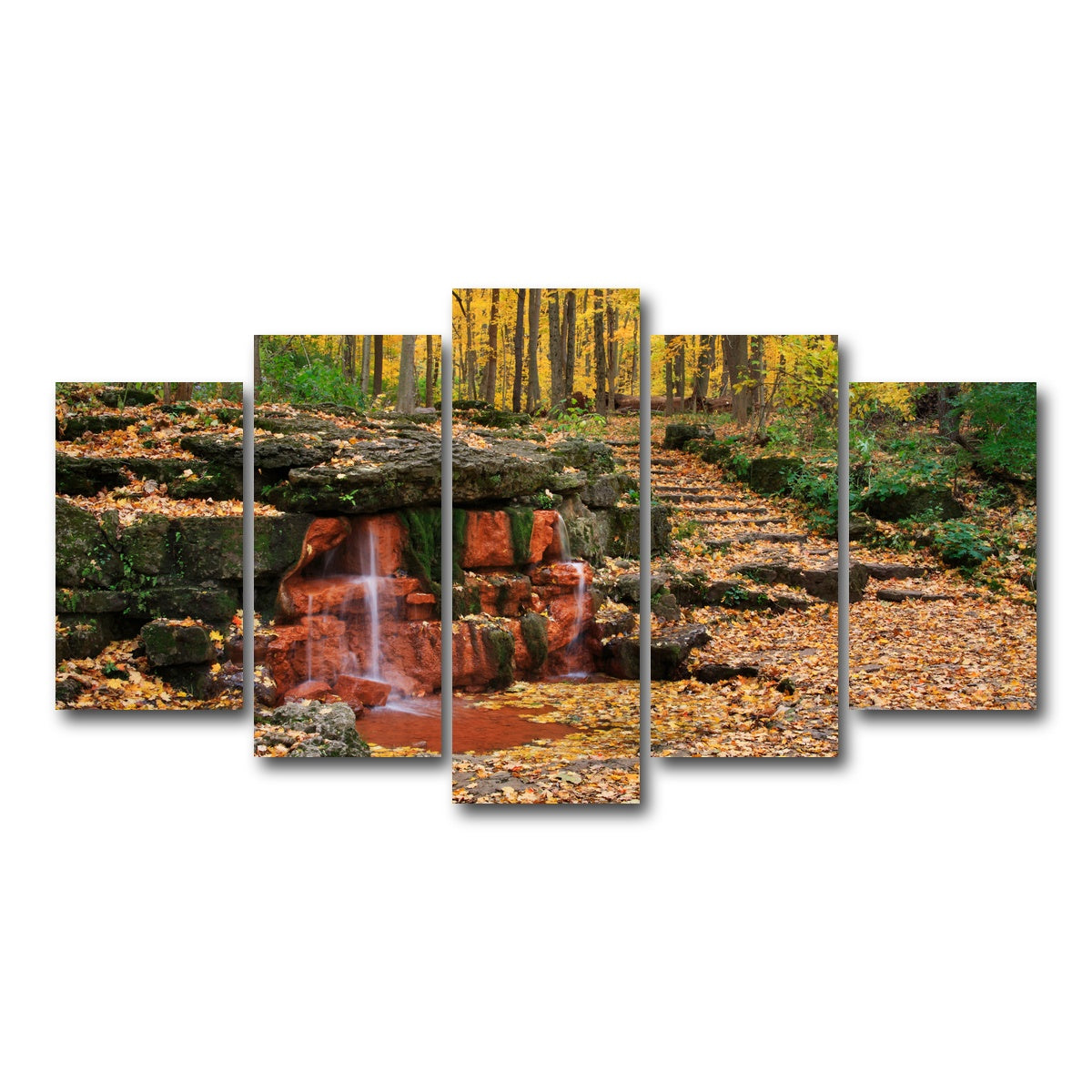 AUTO-MOCKUP WHITE | Glen Helen Nature Preserve | 5 Piece | Gallery Wrap Canvas | group=5_normal