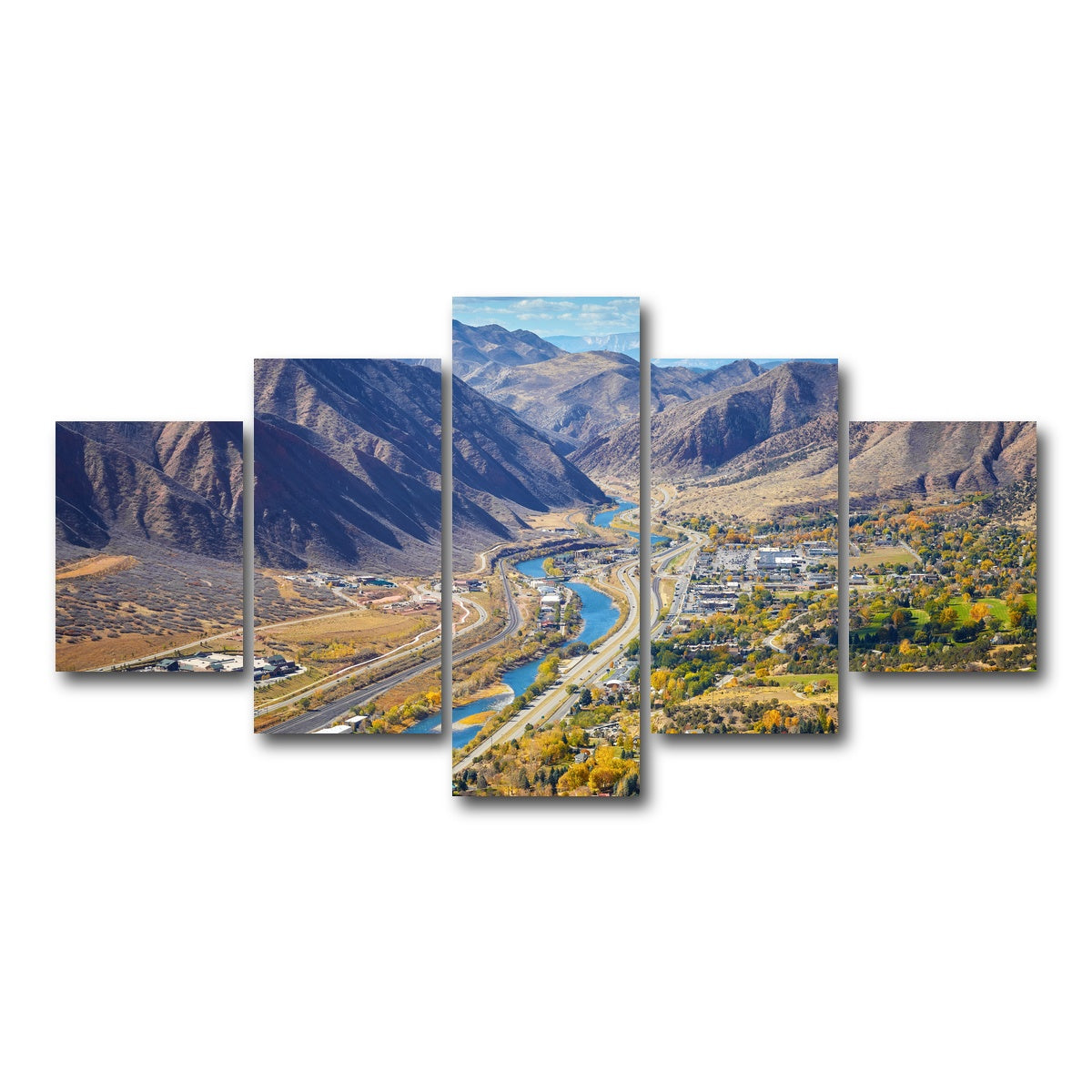 AUTO-MOCKUP WHITE | Glenwood Springs | 5 Piece | Gallery Wrap Canvas | group=5_short