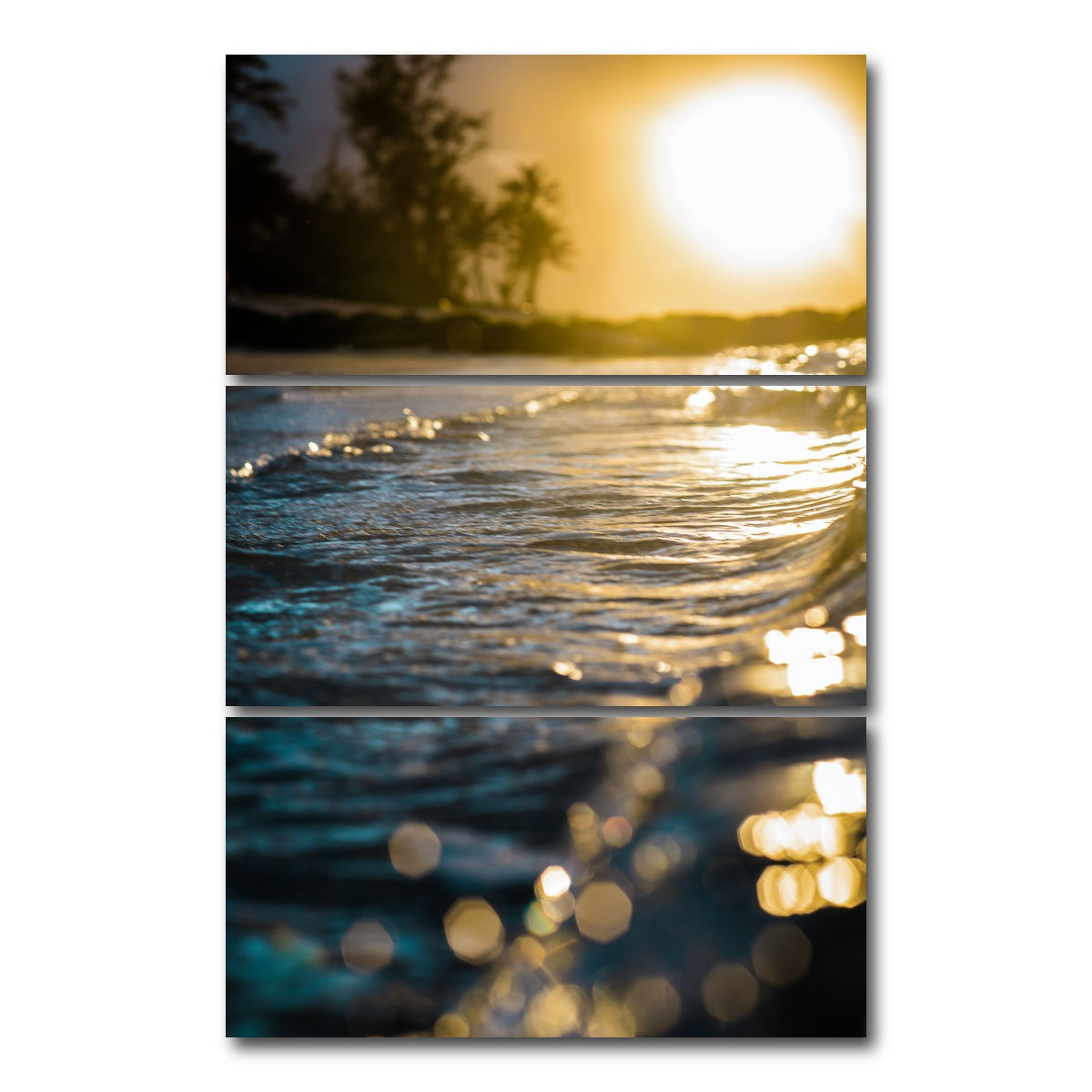 AUTO-MOCKUP WHITE | Glistening Waters | 3 Piece | Gallery Wrap Canvas | group=12x24_stacked