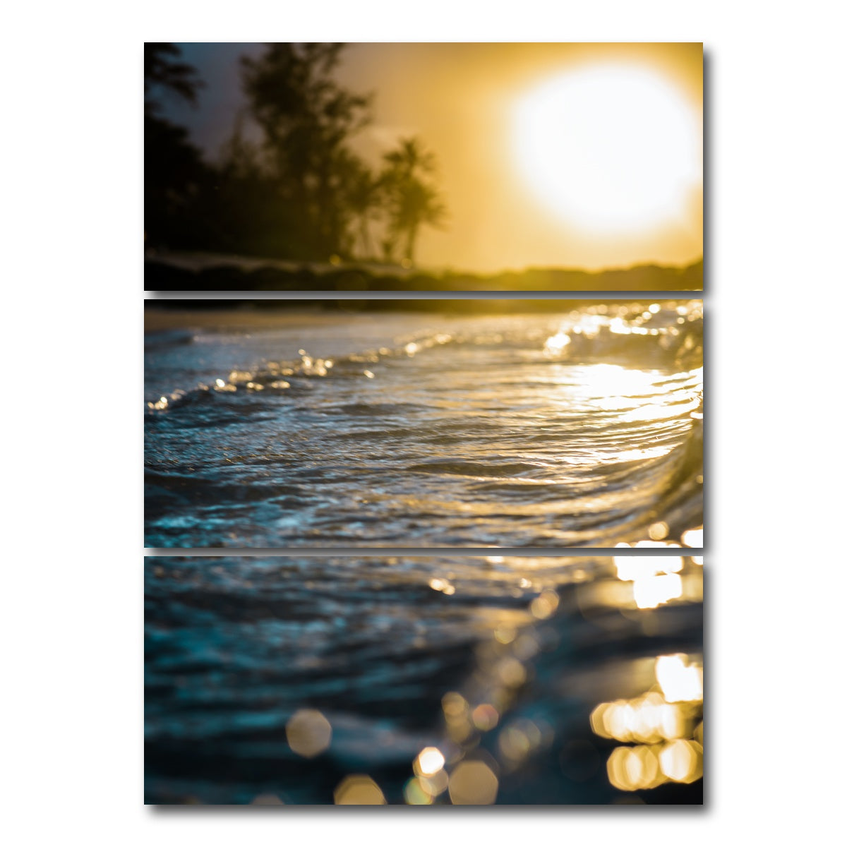 AUTO-MOCKUP WHITE | Glistening Waters | 3 Piece | Gallery Wrap Canvas | group=8x18_stacked