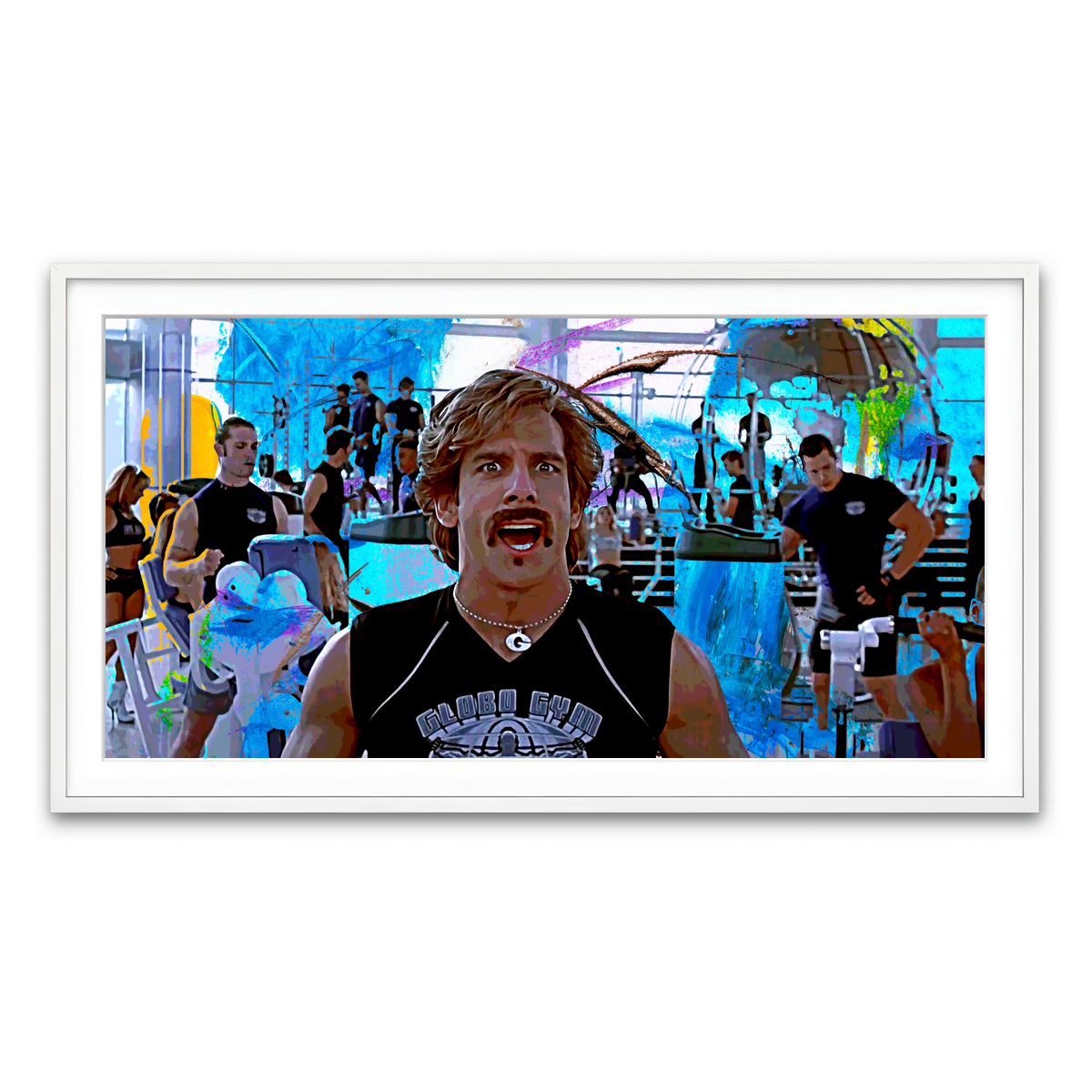 Framed Print 2x1 White