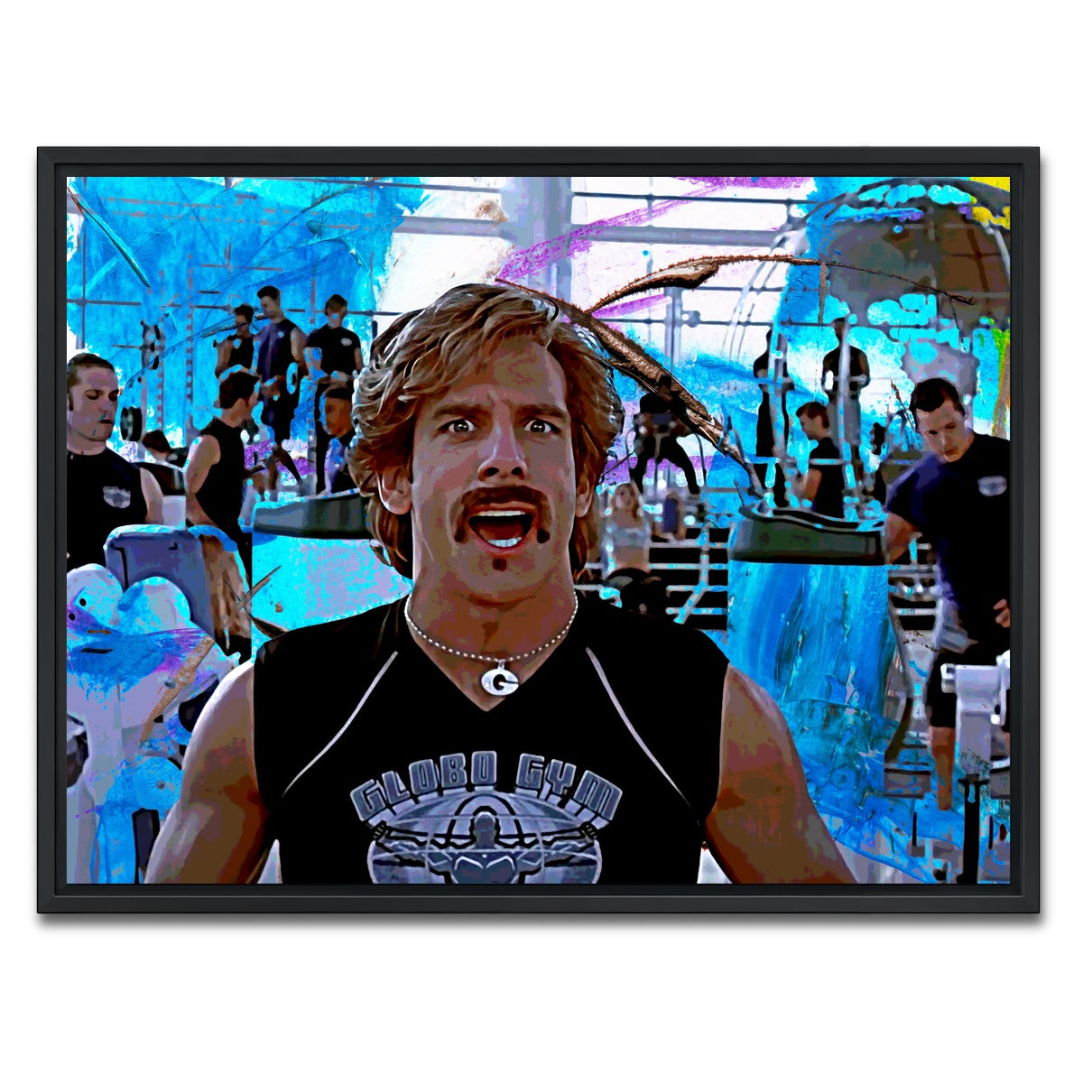 AUTO-MOCKUP WHITE | Globo Gym | 1 Piece | Black Framed Canvas | group=4x3