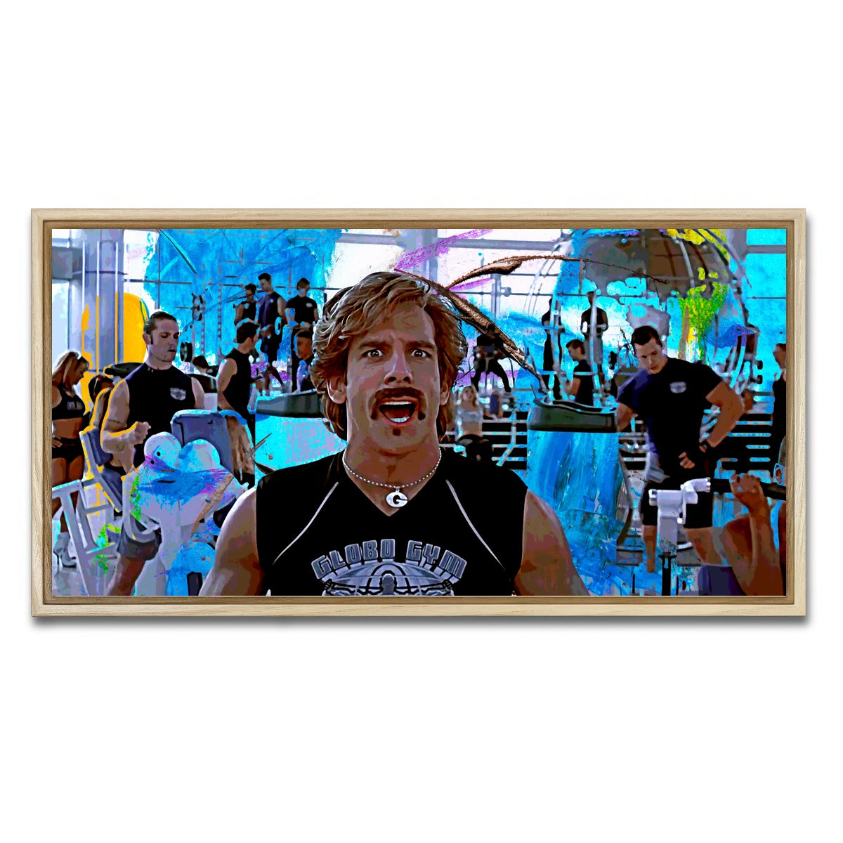 AUTO-MOCKUP WHITE | Globo Gym | 1 Piece | Natural Framed Canvas | group=2x1