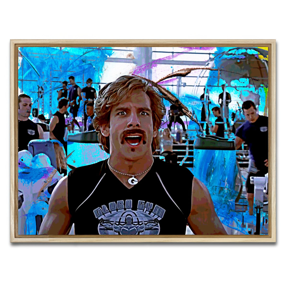 AUTO-MOCKUP WHITE | Globo Gym | 1 Piece | Natural Framed Canvas | group=4x3