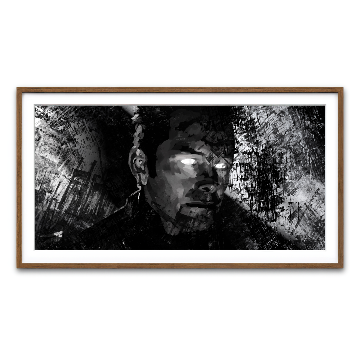 Framed Print 2x1 Walnut